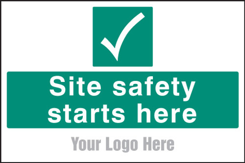 Site safety starts here, site saver sign 600x400mm - Safety Sign Site safety starts here, site saver sign 600x400mm - Safety Sign