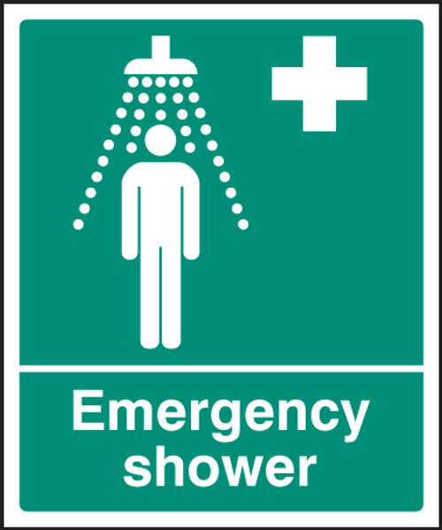 Emergency shower - Safety Sign Emergency shower - Safety Sign