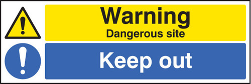 Warning dangerous site keep out - Safety Sign Warning dangerous site keep out - Safety Sign