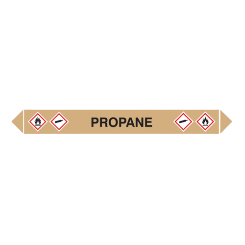 Flow Marker Pk Of 5 Propane - Safety Sign