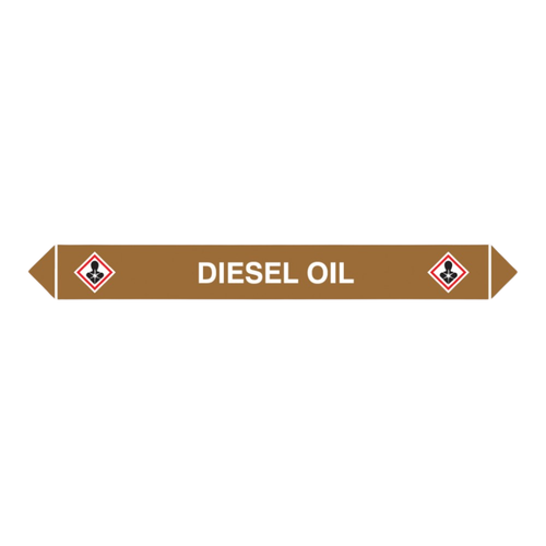Flow Marker Pk Of 5 Diesel Oil - Safety Sign