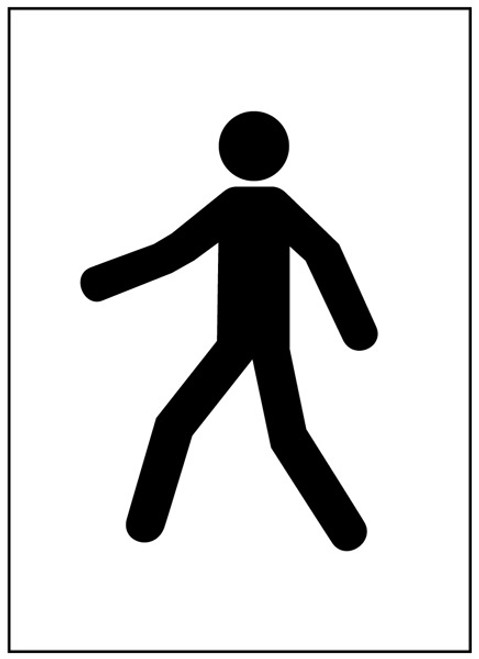 Stencil kit 300x400mm - Pedestrian Stencil kit 300x400mm - Pedestrian