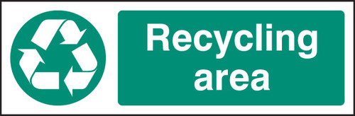 Recycling area - Safety Sign