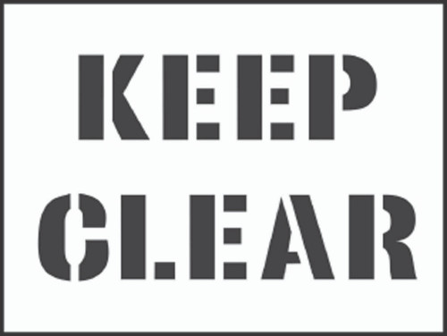 Stencil kit 600x400mm - Keep Clear Stencil kit 600x400mm - Keep Clear
