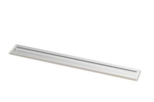 Aluminium Channelled Hanging Rail, 515x55mm, with blue end caps Aluminium Channelled Hanging Rail, 515x55mm, with blue end caps