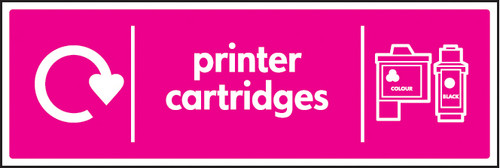 WRAP Recycling Sign - Printer cartridges - Safety Sign