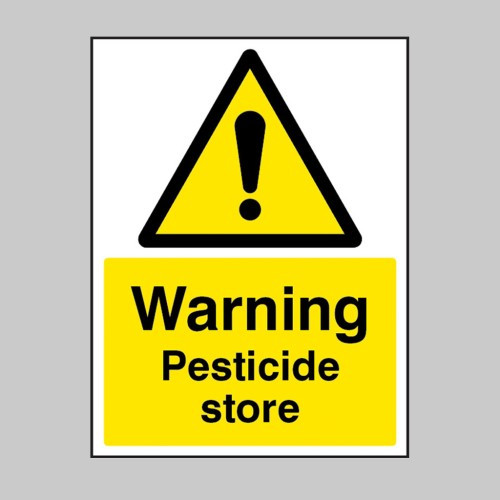 Warning Pesticide store - Safety Sign Warning Pesticide store - Safety Sign