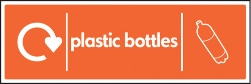 WRAP Recycling Sign - Plastic Bottles - Safety Sign