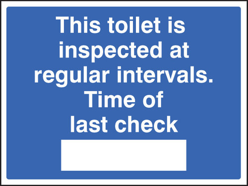This toilet is inspected - Safety Sign
