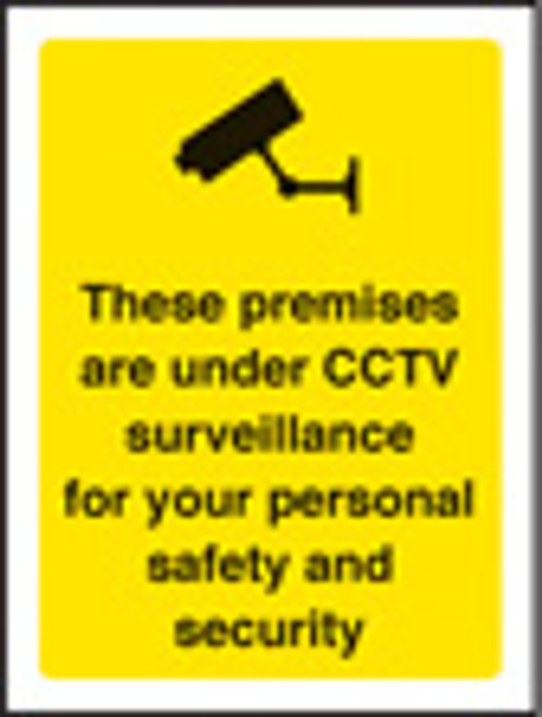 Premises are under CCTV surveillance 75x100mm sav on face - Safety Sign Premises are under CCTV surveillance 75x100mm sav on face - Safety Sign