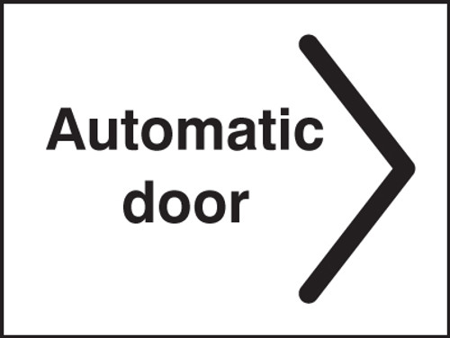 Automatic door > - Safety Sign