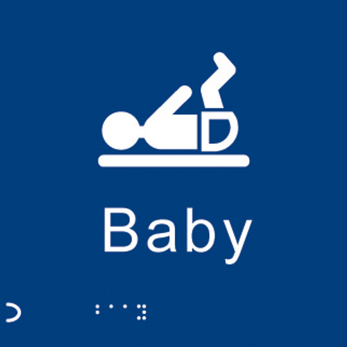 Braille - Baby changing - Safety Sign