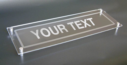 Design Your Own visual impact sign 450x150mm c/w stand off locators - Safety Sign