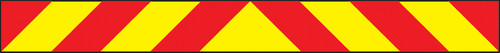 Vehicle hazard panel 1400 x 140mm reflective magnetic - Safety Sign