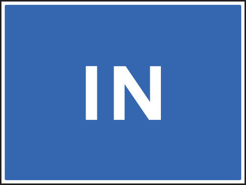 In - Safety Sign In - Safety Sign