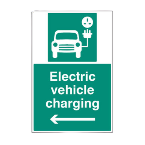 Electric Vehicle Charging Point - Left Arrow