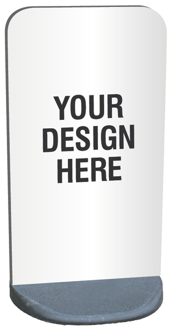 Your message - Pavement sign 850mm panel (1.2mm aluminium) 9kg pvc base - Safety Sign