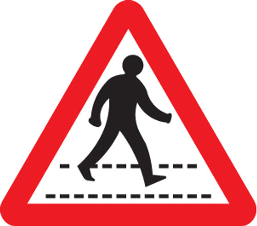 Pedestrians crossing ahead class RA1 600mm - Safety Sign Pedestrians crossing ahead class RA1 600mm - Safety Sign