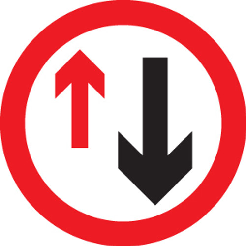 Vehicle priority Class R2 Permanent 600mm Dia (3mm aluminium composite) - Safety Sign Vehicle priority Class R2 Permanent 600mm Dia (3mm aluminium composite) - Safety Sign