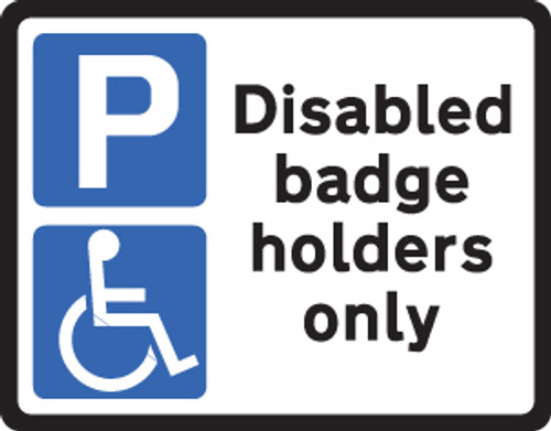 Disabled badge holder class RA1 320x250mm - Safety Sign Disabled badge holder class RA1 320x250mm - Safety Sign