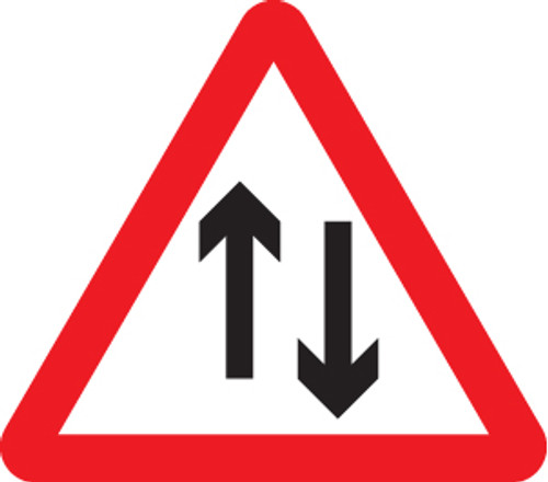 Two way traffic class RA1 600mm triangle - Safety Sign Two way traffic class RA1 600mm triangle - Safety Sign
