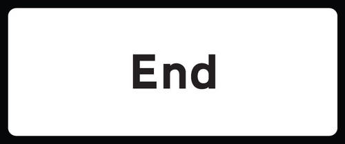 End supp plate 850x355 Class RA1 zintec - Safety Sign