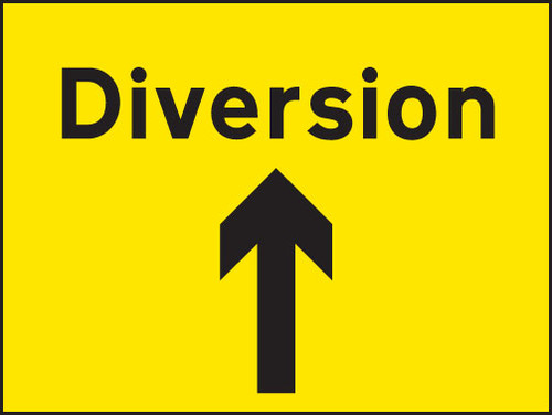 Diversion up arrow - Safety Sign Diversion up arrow - Safety Sign