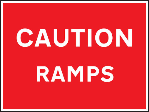 Caution ramps - Safety Sign Caution ramps - Safety Sign
