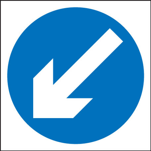 Keep to the left - Safety Sign Keep to the left - Safety Sign