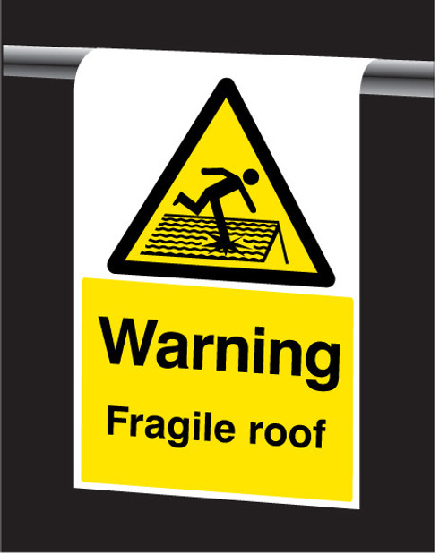 Roll top - Warning fragile roof