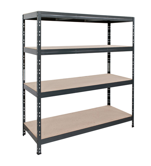 Heavy Duty Value Shelving  including 4 Adjustable Shelves 400kg per Chipboard shelf