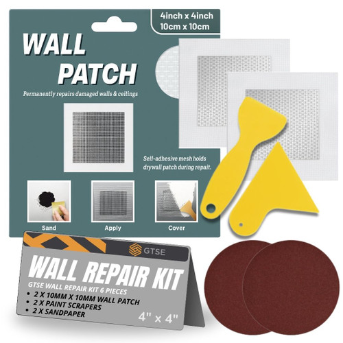 100mm x 100mm Wall Repair Kit (6 Pieces)