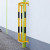 TRAFFIC-LINE External Pipe Protectors - Outdoor Use - Wall Mounted - Yellow/Black