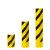 BLACK BULL Pallet Rack End Frame Protectors - Yellow/Black