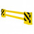 BLACK BULL Pallet End Frame Protectors Type B (With Guide Rollers) - Powder Coated Yellow/Black