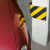 TRAFFIC-LINE Column Protection Pads - Rectangular 500 x 200 x 20mm - for Square Columns - Yellow/Black