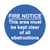 Fire Notice This Area Etc... Floor Graphic 400mm Diameter (External Grade)