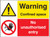 Warning Confined Space No Unauthorised Entry - 200 x 300mm