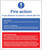 Fire Action Notice - Electric Vehicles (Rigid Glow in The Dark Safety Sign) - 200 x 300mm