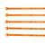 Orange Printed Cable Ties (Pack of 1000)