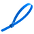 Blue Releasable Trigger Cable Ties - 250mm x 7.6mm (Pack of 100)