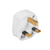 Fused Mains White Plug 3-Pin 13A (Pack of 5)