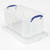 48L Clear Plastic Storage Box (600L x 400W x 315H mm)