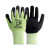Green Ribbed Azura, Polyester Breathable Liner Cut Resistant Level C Gloves (10 Pairs)