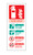 Foam spray extinguisher identification Vertical - Safety Sign