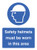 Safety helmets must be worn in this area - Safety Sign