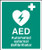 AED Automated external defibrillator - Safety Sign