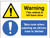 This vehicle is left-hand drive, take care when passing as drivers view is limited - Safety Sign
