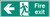 Fire exit - left - Safety Sign
