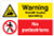 Warning forklift trucks operating no pedestrians floor graphic 600x400mm